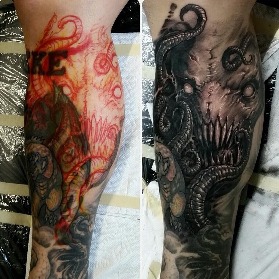 Monster with Tentacles Cover-Up