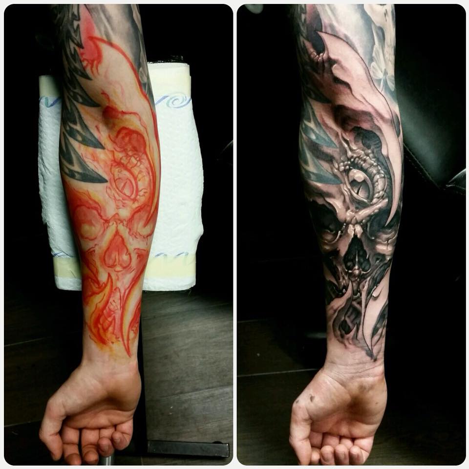 Horned Skull & Monster Eye
