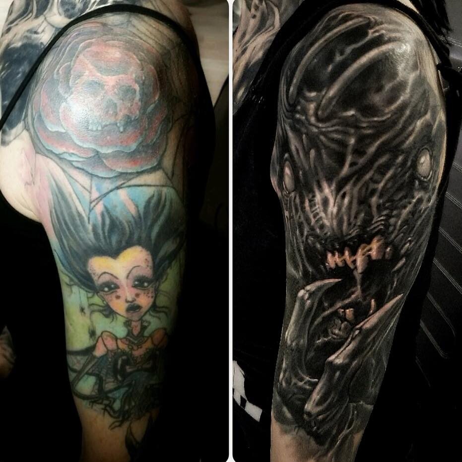 Evil Monster with Claws Cover-Up