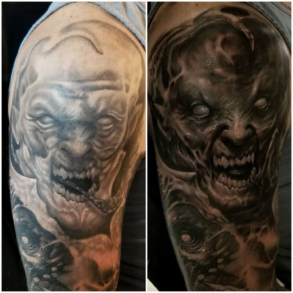 Evil Monster with Texture Cover-Up