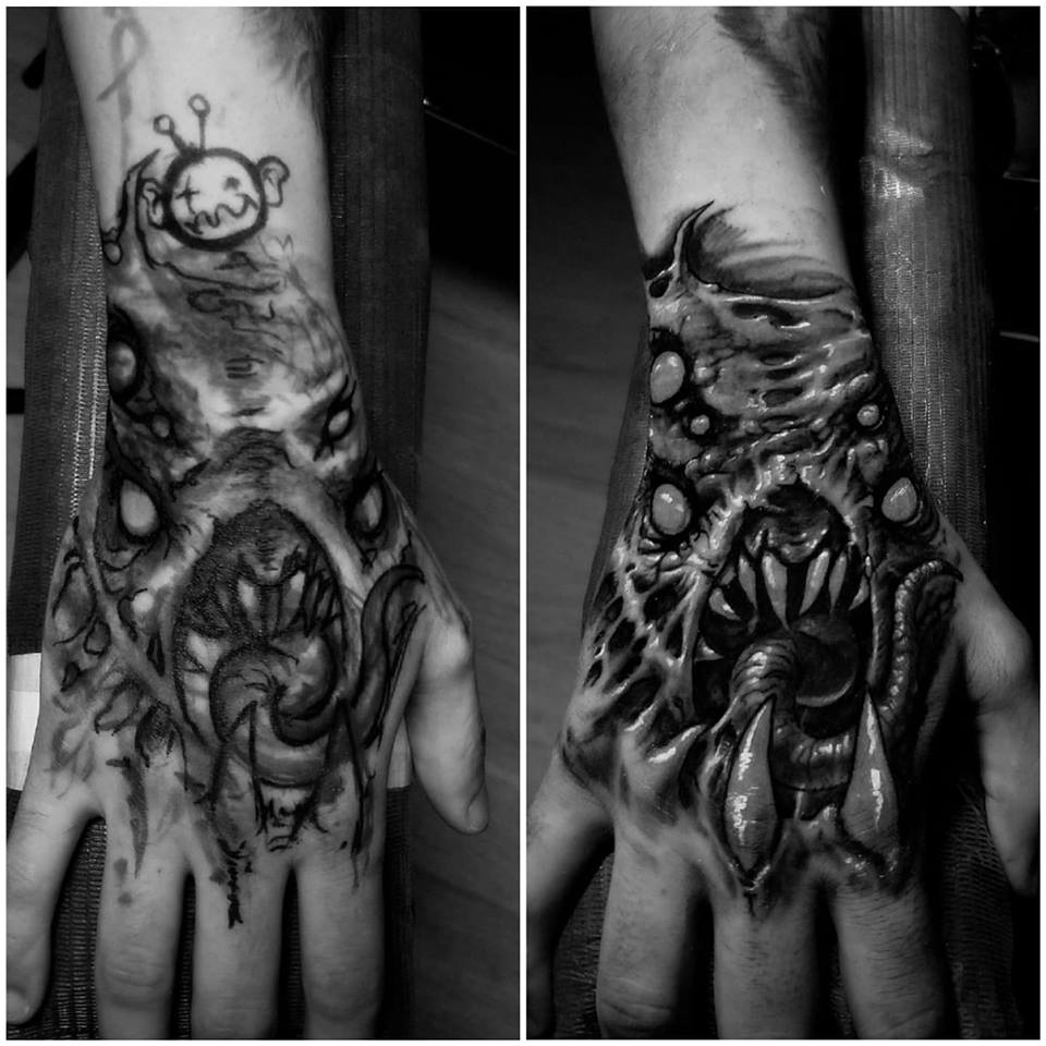 Evil Monster with Tongue Cover-Up