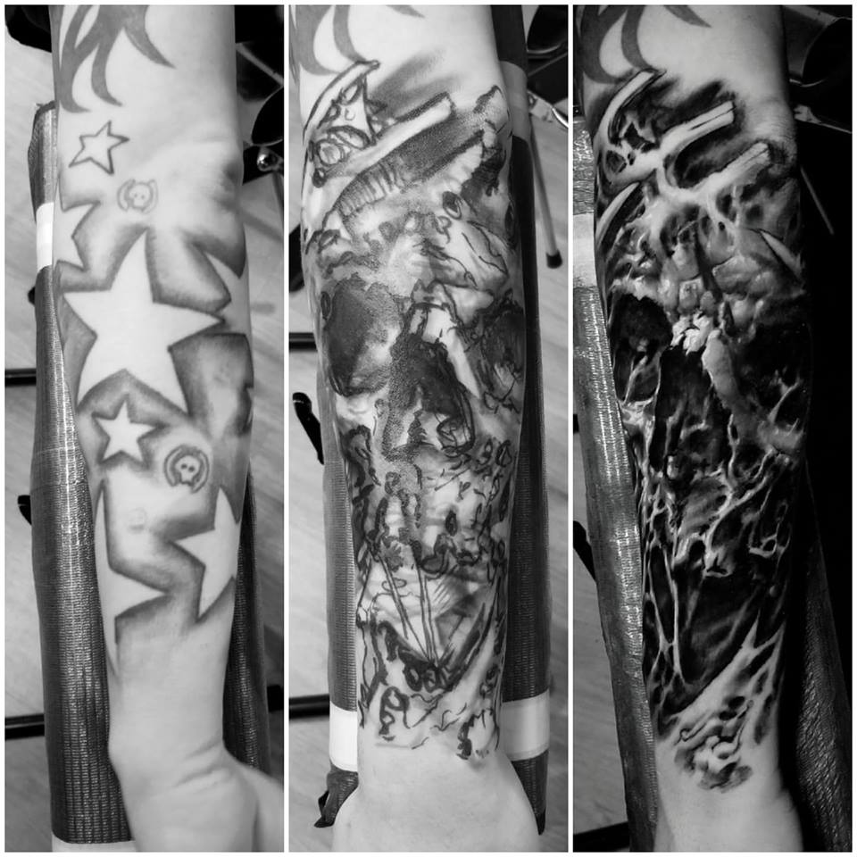 Horned Skull Cover-Up