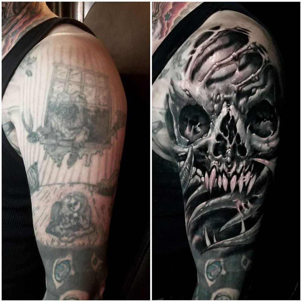 Skull with Texture Cover-Up