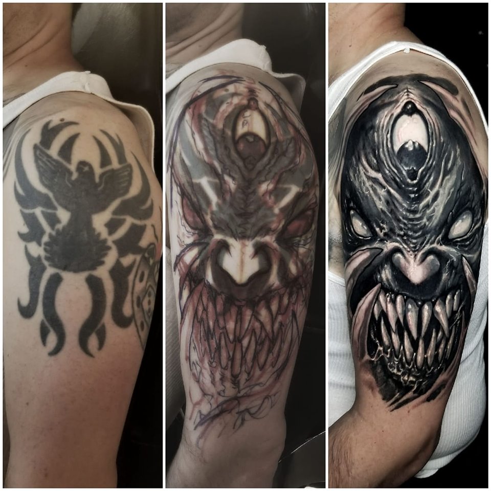 Evil Monster with Eye Cover-Up