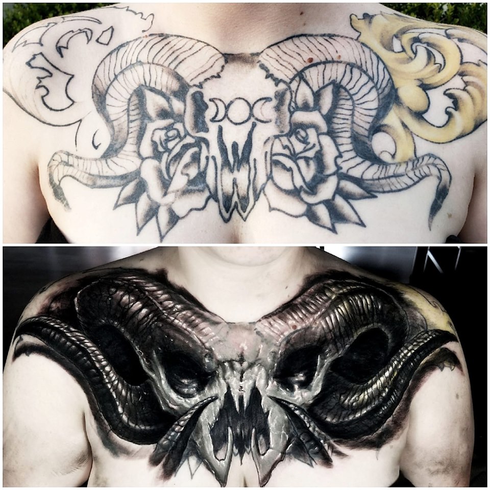 Goat Skull Cover-Up