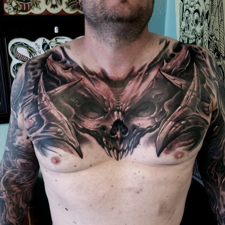 Chest Piece Connecting Sleeves