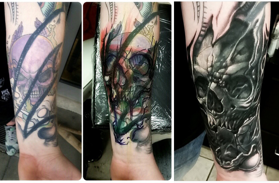 Cover-Up with Skull