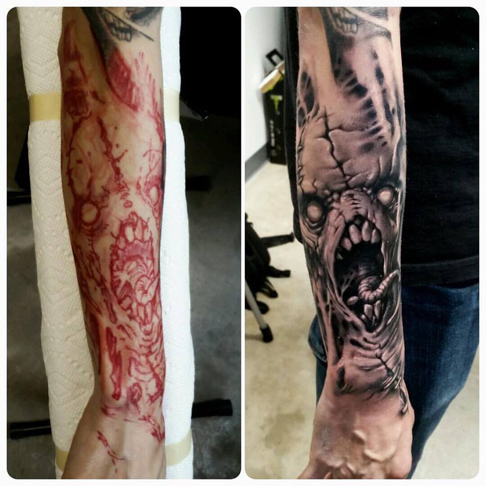 Forearm Monster Face