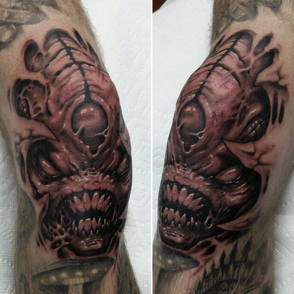 Knee Monster on Jesse Levitt