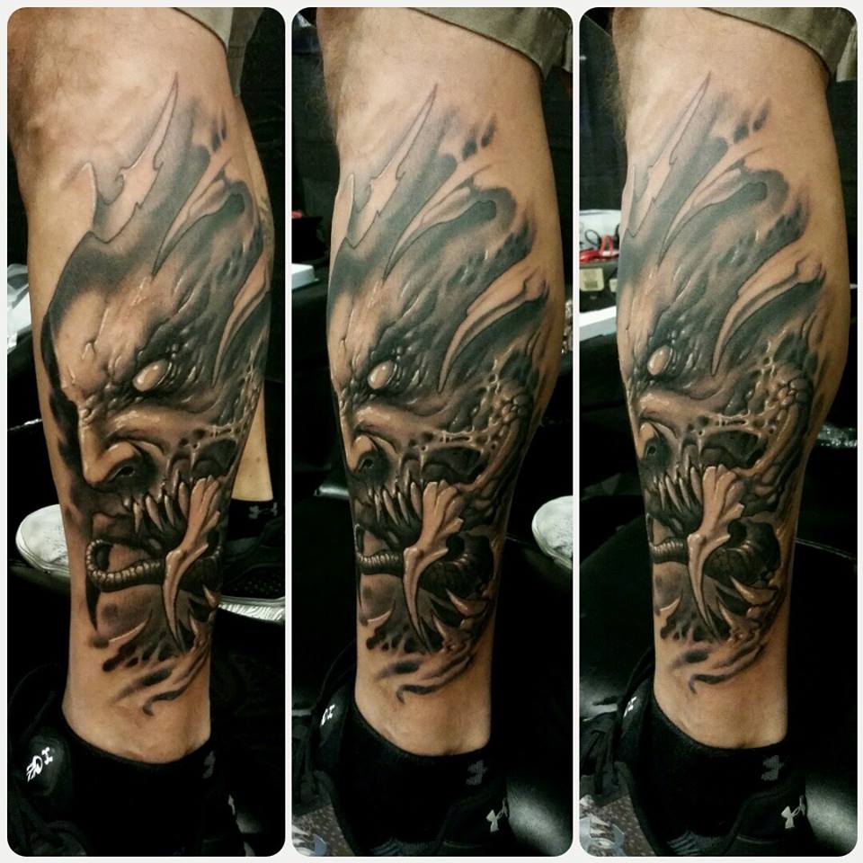 Side Calf Monster Face