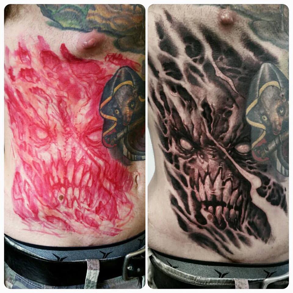 Side Torso Evil Face