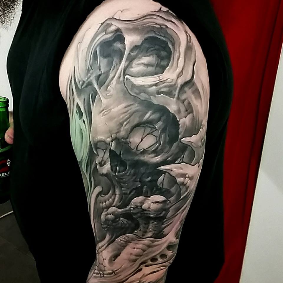 Upper Arm Skull & Textures